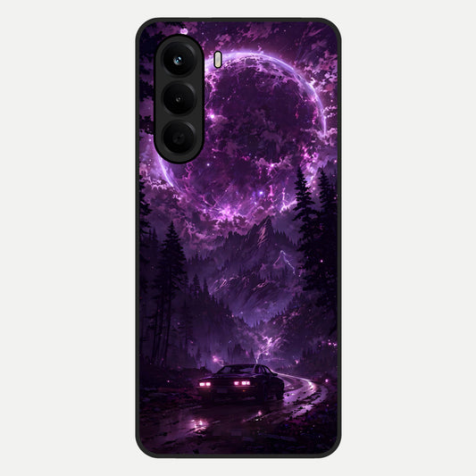  Eternal Cosmic Drive Glass Case For OnePlus Nord CE 6 Lite back cover – full design glossy printed glass finish