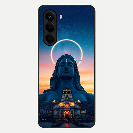  Eternal Shiva Aura Glass Case For OnePlus Nord CE 6 Lite back cover – full design glossy printed glass finish