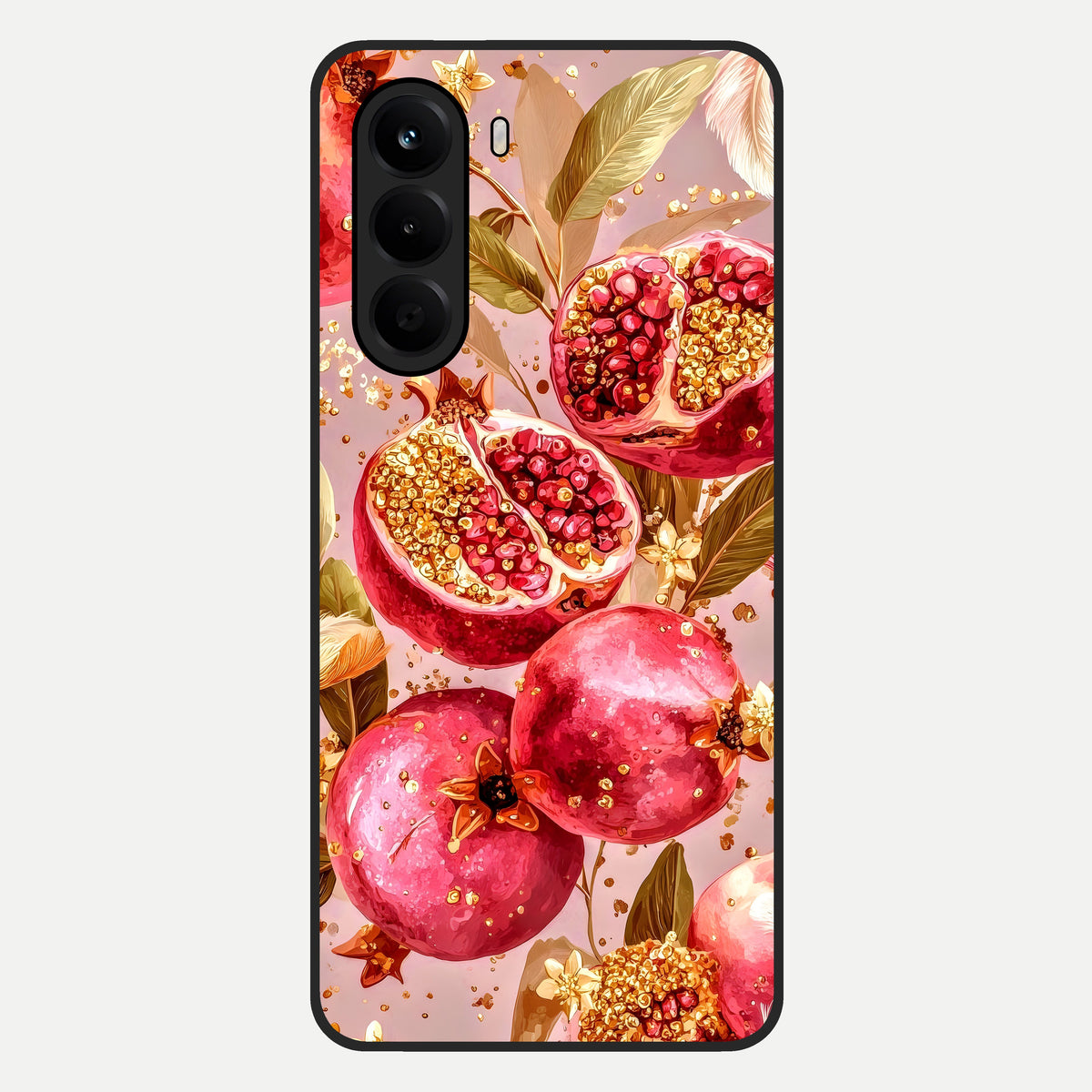  Golden Bloom Glow Glass Case For OnePlus Nord CE 6 Lite back cover – full design glossy printed glass finish