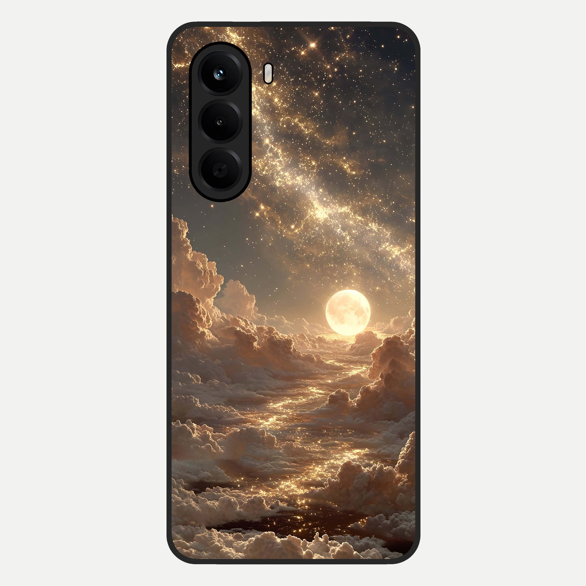  Golden Sky Dream Glass Case For OnePlus Nord CE 6 Lite back cover – full design glossy printed glass finish