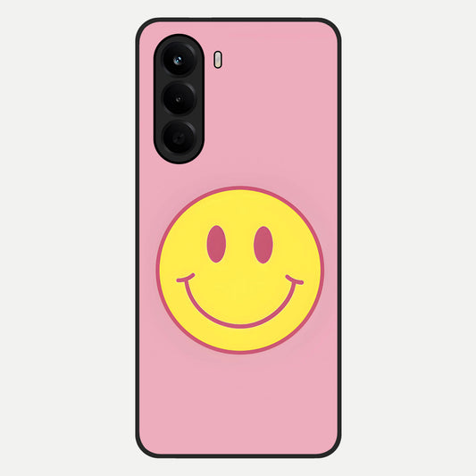  Happy Pink Mood Glass Case For OnePlus Nord CE 6 Lite back cover – full design glossy printed glass finish