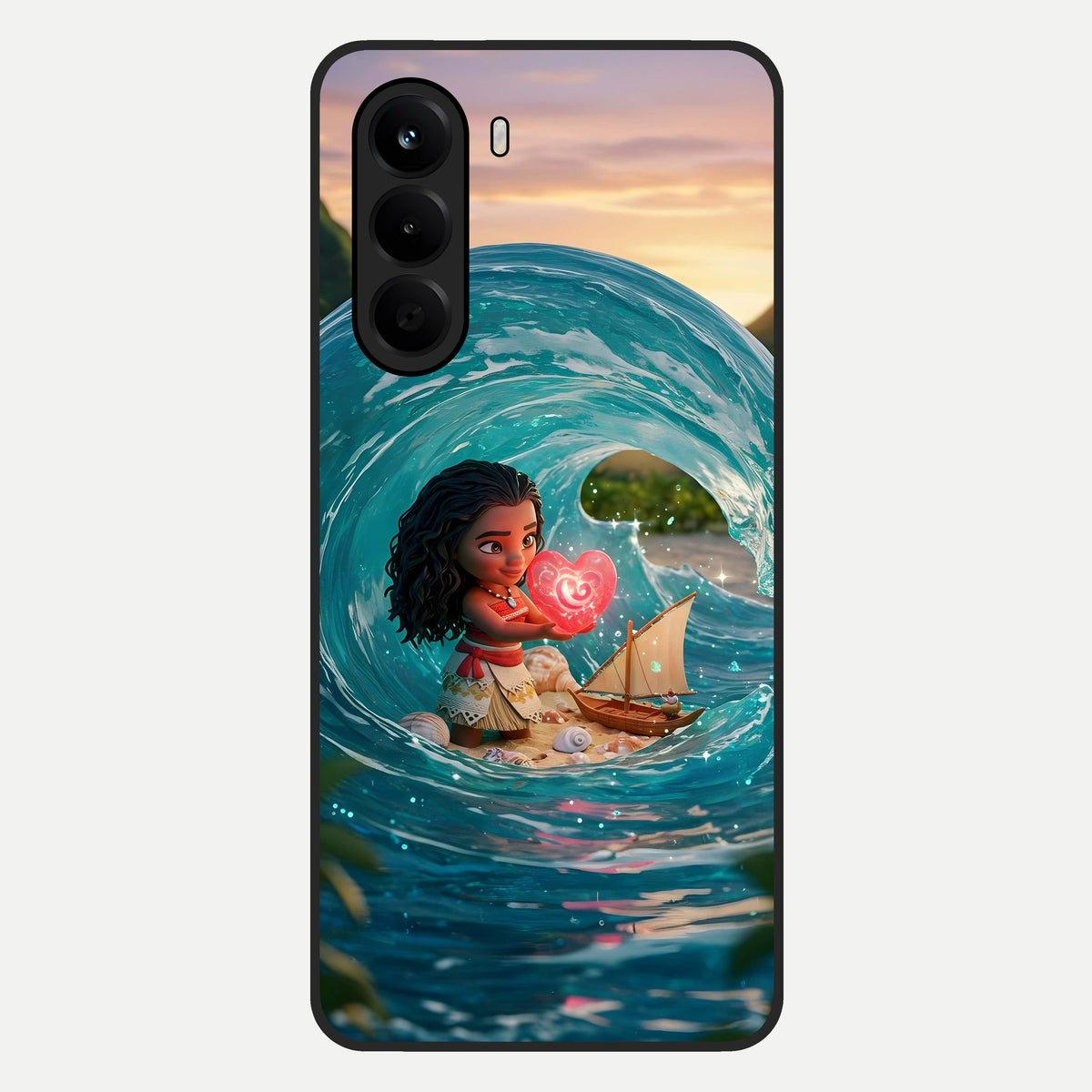  Heart of Ocean Glass Case For OnePlus Nord CE 6 Lite back cover – full design glossy printed glass finish