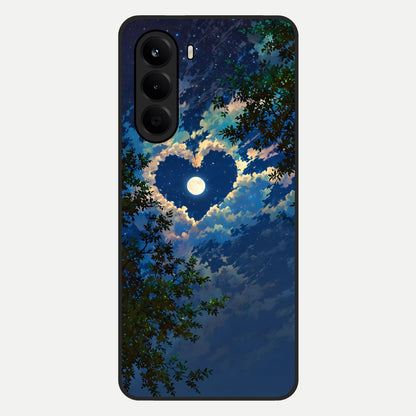  Heart With Moon Sky Glass Case For OnePlus Nord CE 6 Lite back cover – full design glossy printed glass finish