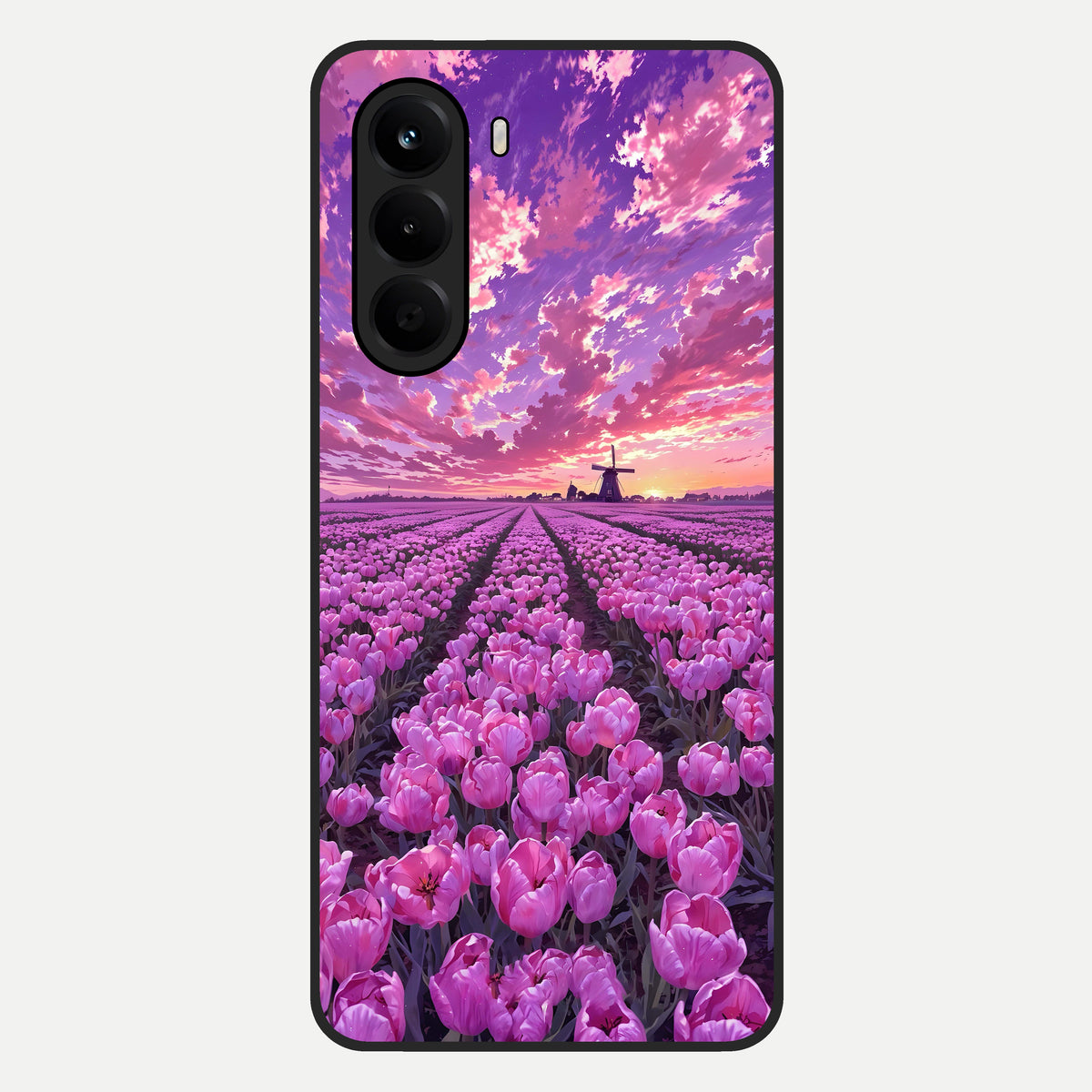 Lavender Dream Skies Glass Case For OnePlus Nord CE 6 Lite back cover – full design glossy printed glass finish