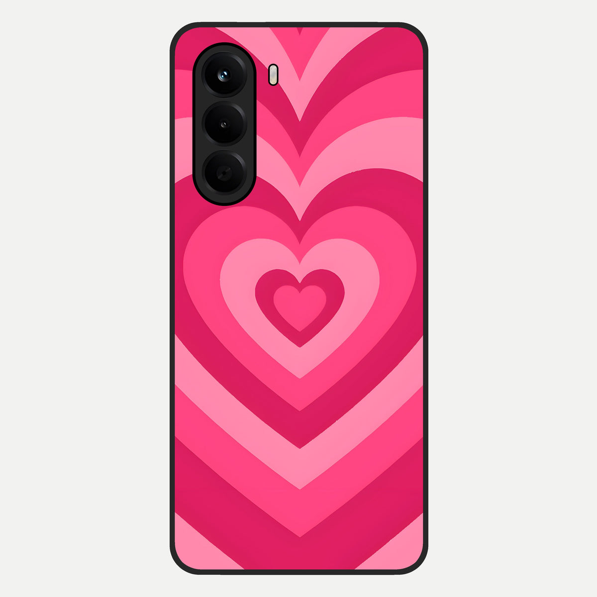  Layered Love Hearts Glass Case For OnePlus Nord CE 6 Lite back cover – full design glossy printed glass finish