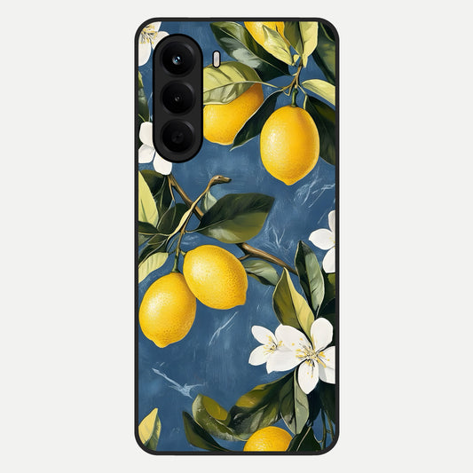 Lemon Dream Garden Glass Case For OnePlus Nord CE 6 Lite back cover – full design glossy printed glass finish