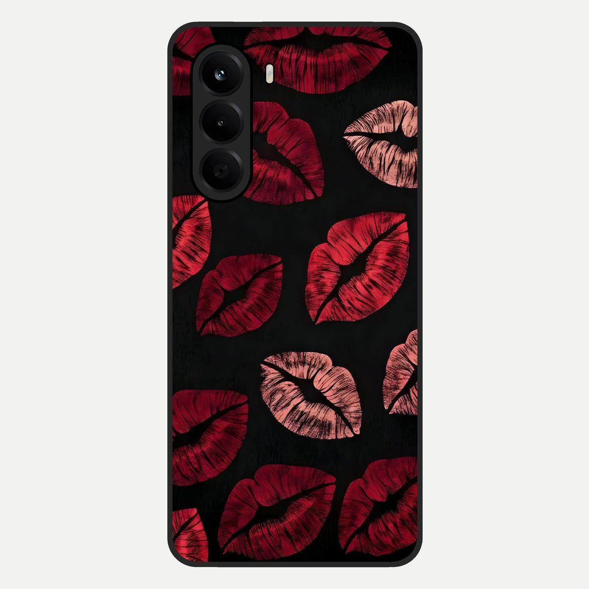  Midnight Kiss Love Glass Case For OnePlus Nord CE 6 Lite back cover – full design glossy printed glass finish