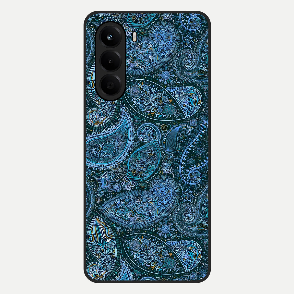  Midnight Paisley Glow Glass Case For OnePlus Nord CE 6 Lite back cover – full design glossy printed glass finish