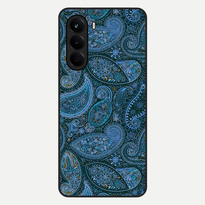  Midnight Paisley Glow Glass Case For OnePlus Nord CE 6 Lite back cover – full design glossy printed glass finish