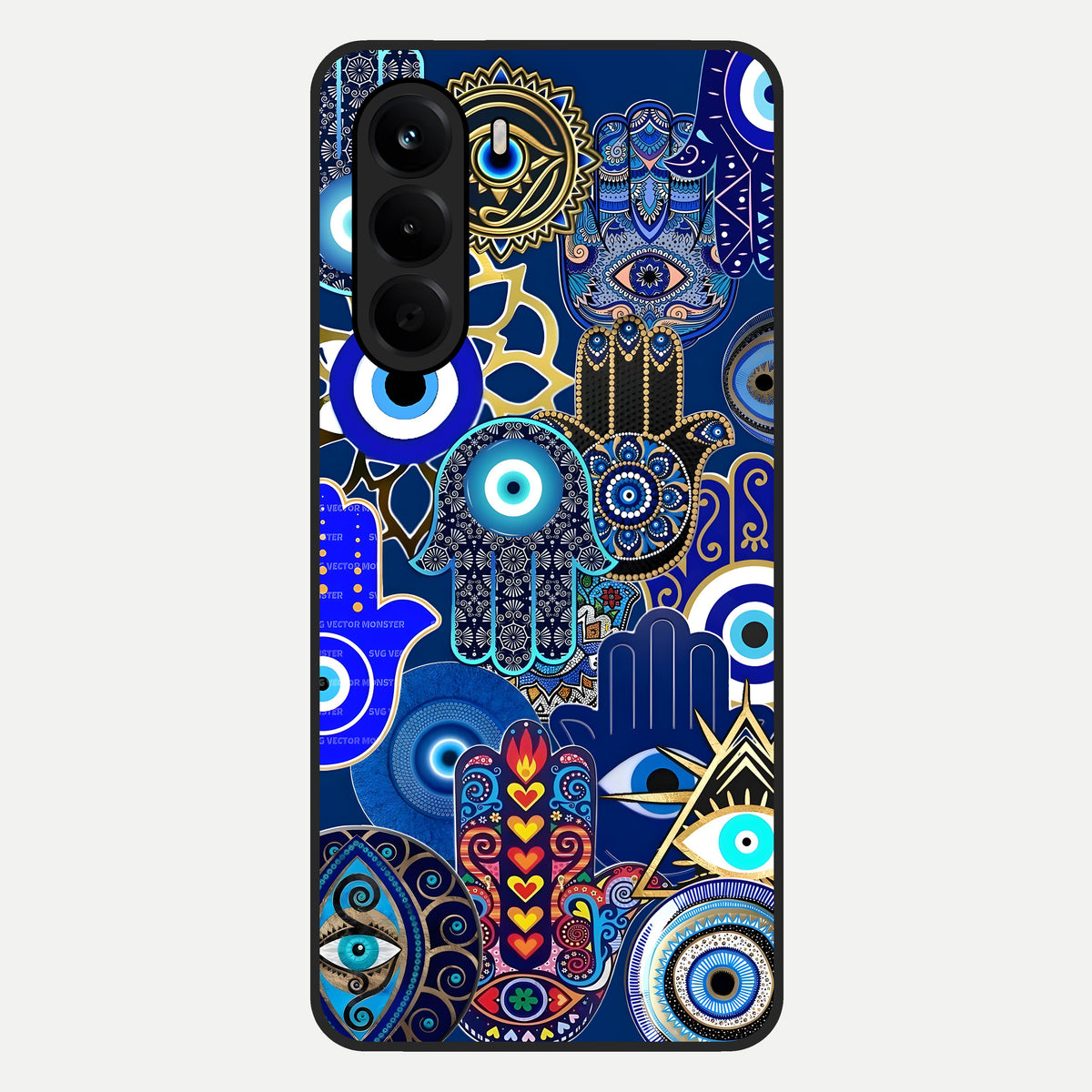  Mystic Palm Guard Glass Case For OnePlus Nord CE 6 Lite back cover – full design glossy printed glass finish