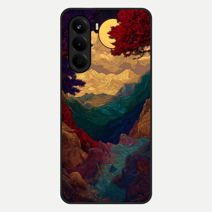  Mystic Valley Light Glass Case For OnePlus Nord CE 6 Lite back cover – full design glossy printed glass finish