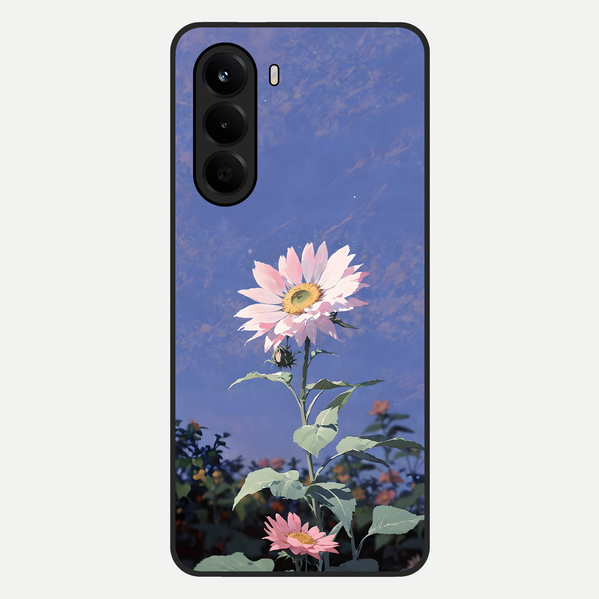  Pink Shells Outline Glass Case For OnePlus Nord CE 6 Lite back cover – full design glossy printed glass finish