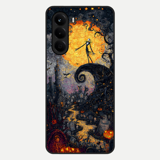  Pumpkin Moonlight Tale Glass Case For OnePlus Nord CE 6 Lite back cover – full design glossy printed glass finish