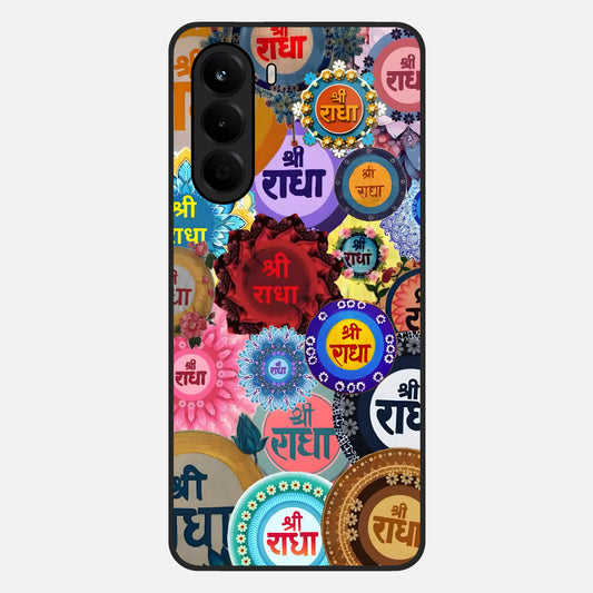  Radha Divine Bloom Glass Case For OnePlus Nord CE 6 Lite back cover – full design glossy printed glass finish