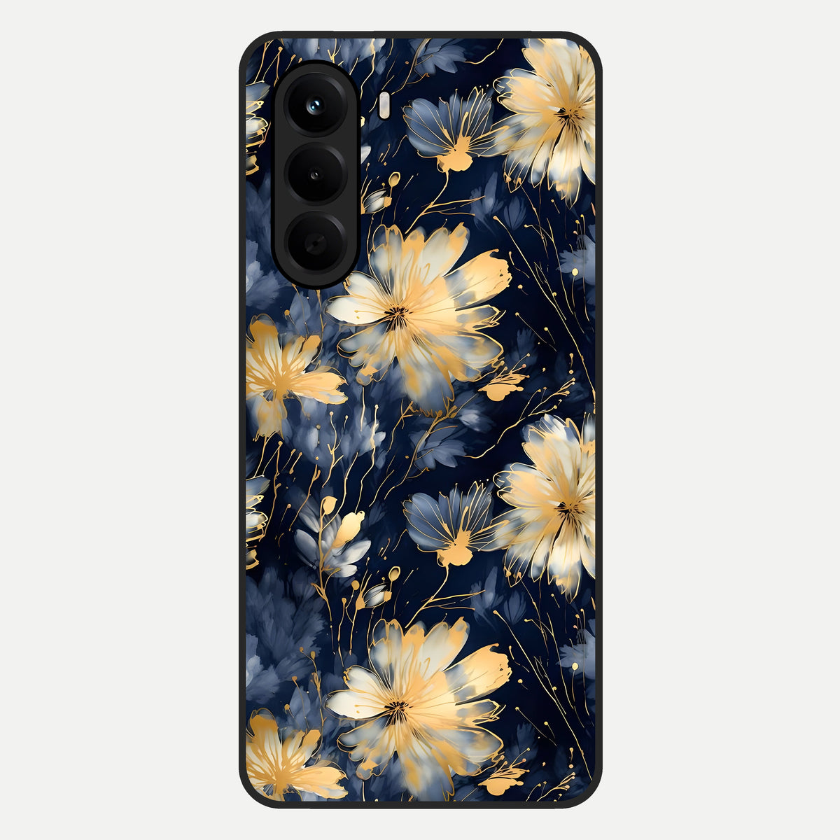  Royal Petal Dream Glass Case For OnePlus Nord CE 6 Lite back cover – full design glossy printed glass finish