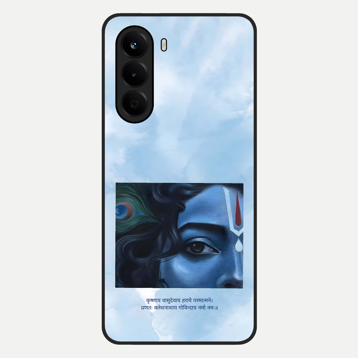  Spiritual Krishna Glass Case For OnePlus Nord CE 6 Lite back cover – full design glossy printed glass finish