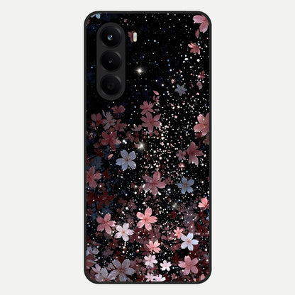  Starlit Flower Dreams Glass Case For OnePlus Nord CE 6 Lite back cover – full design glossy printed glass finish