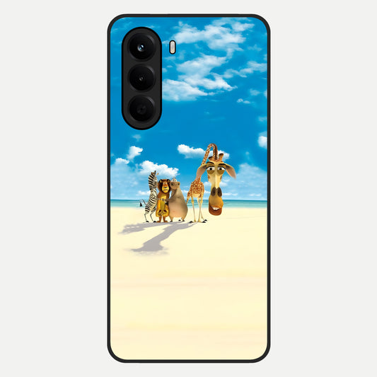  Tropical Fun Squad Glass Case For OnePlus Nord CE 6 Lite back cover – full design glossy printed glass finish