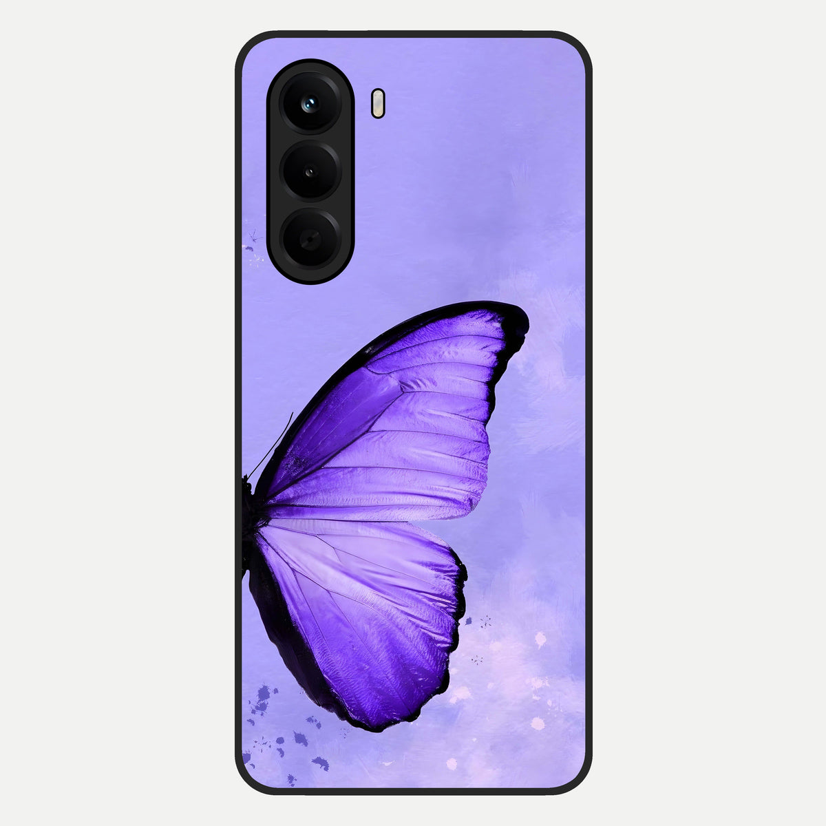  Violet Dream Wing Glass Case For OnePlus Nord CE 6 Lite back cover – full design glossy printed glass finish