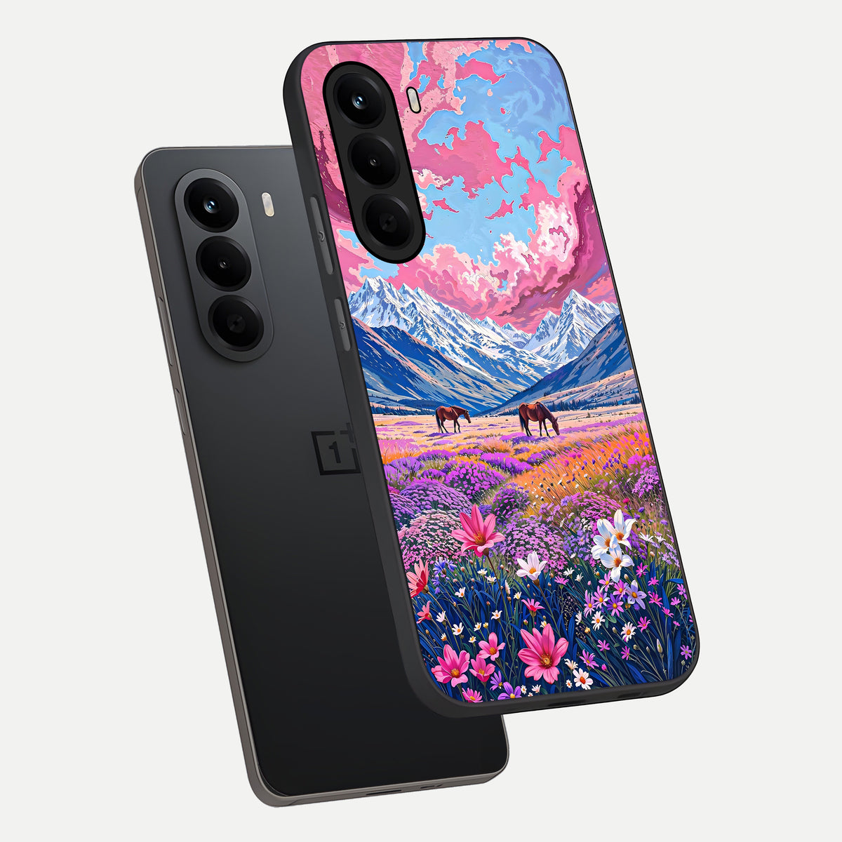  Blossom Valley Dream phone case For OnePlus Nord CE 6 Lite showing premium glass back cover with detailed artwork