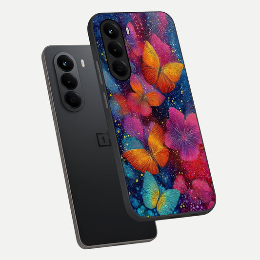 Butterfly Dream Mist phone case For OnePlus Nord CE 6 Lite showing premium glass back cover with detailed artwork