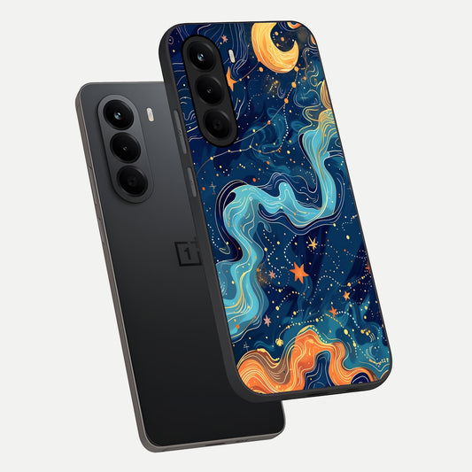  Celestial Dream Flow phone case For OnePlus Nord CE 6 Lite showing premium glass back cover with detailed artwork
