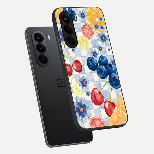  Citrus Bloom Joy phone case For OnePlus Nord CE 6 Lite showing premium glass back cover with detailed artwork