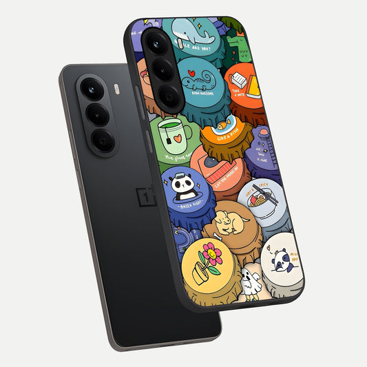 Coins Patterns phone case For OnePlus Nord CE 6 Lite showing premium glass back cover with detailed artwork