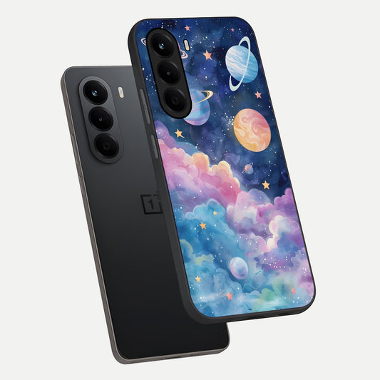  Cosmic Planet Dreams phone case For OnePlus Nord CE 6 Lite showing premium glass back cover with detailed artwork