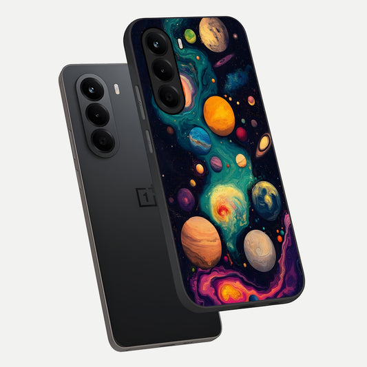  Cosmic Planet Journey phone case For OnePlus Nord CE 6 Lite showing premium glass back cover with detailed artwork