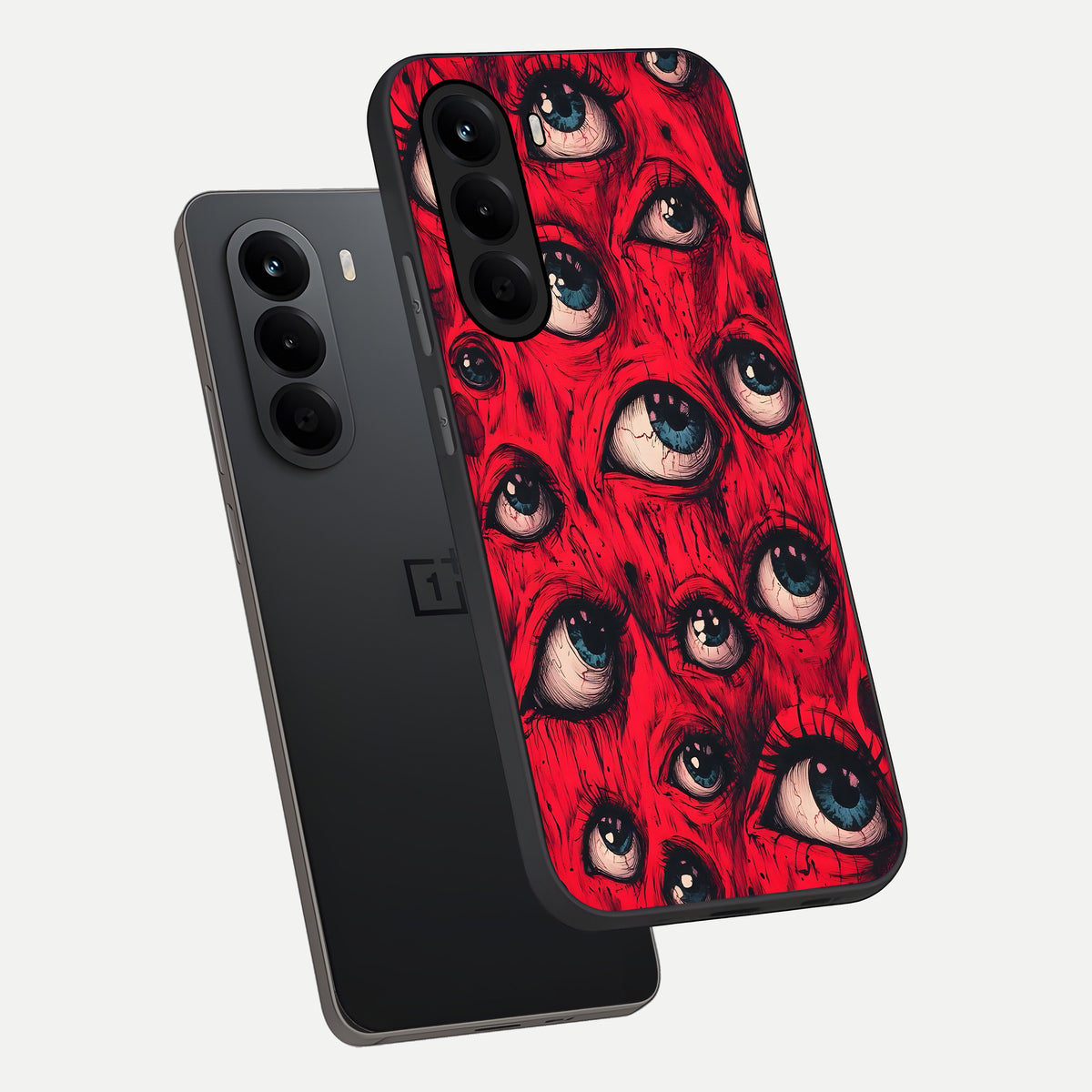  Crimson Watch Eyes phone case For OnePlus Nord CE 6 Lite showing premium glass back cover with detailed artwork