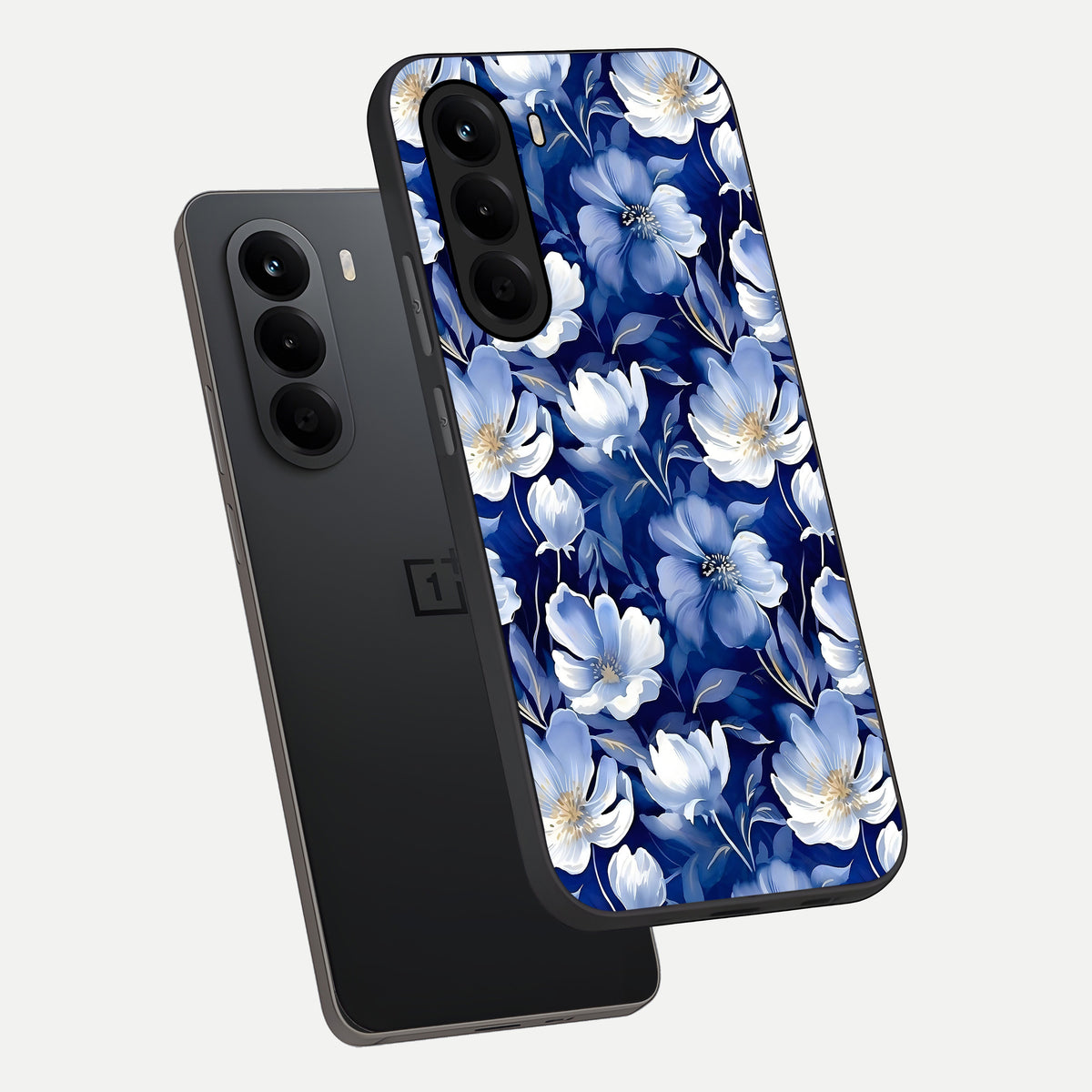  Cute Floral Patterns phone case For OnePlus Nord CE 6 Lite showing premium glass back cover with detailed artwork