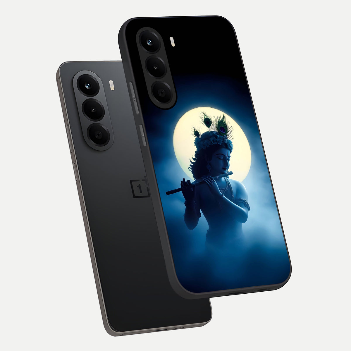  Divine Moon Flute phone case For OnePlus Nord CE 6 Lite showing premium glass back cover with detailed artwork