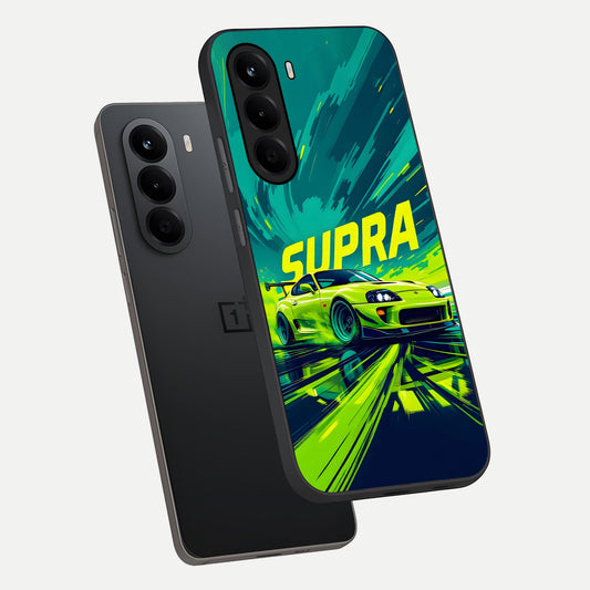  Electric Supra Thunder phone case For OnePlus Nord CE 6 Lite showing premium glass back cover with detailed artwork