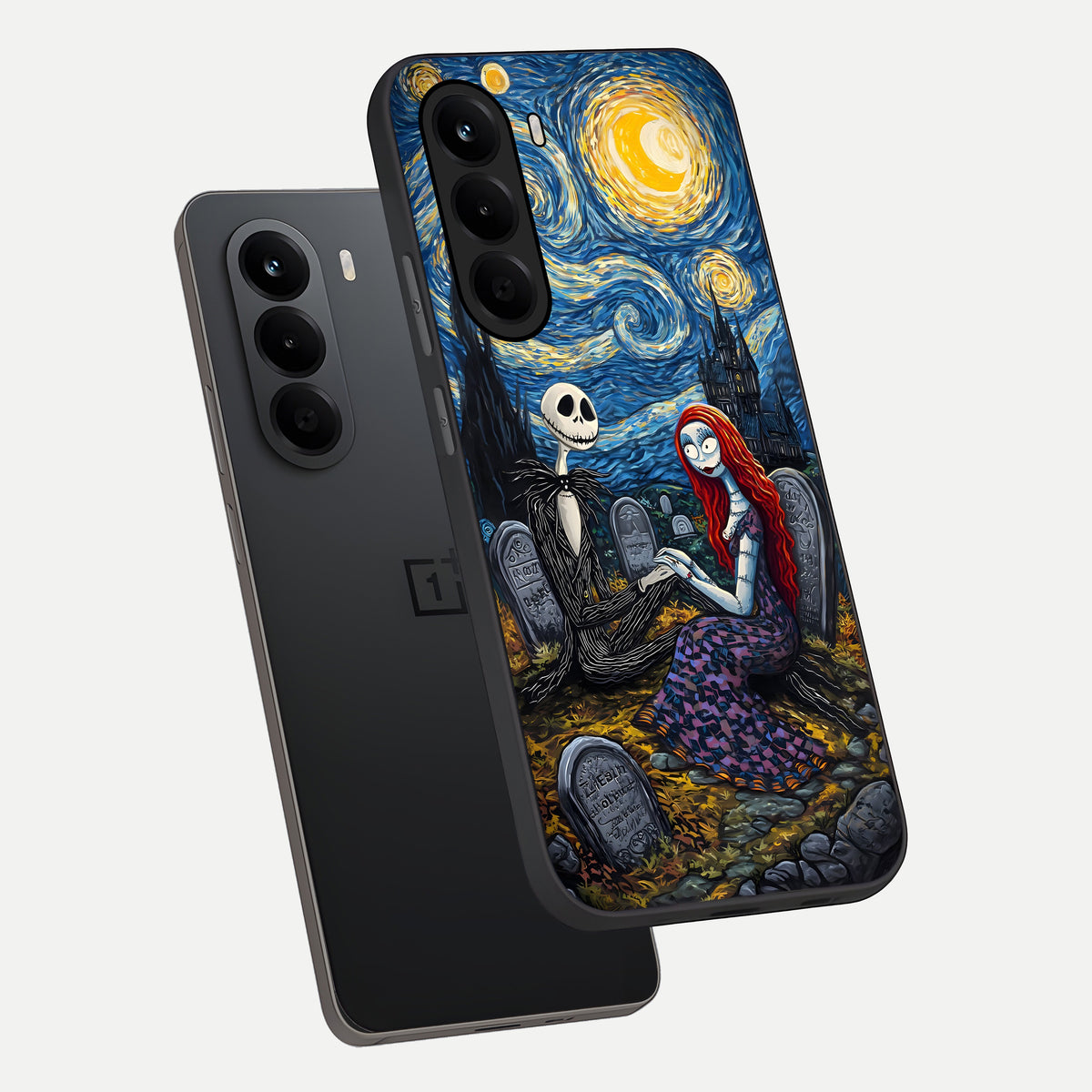  Eternal Night Love phone case For OnePlus Nord CE 6 Lite showing premium glass back cover with detailed artwork