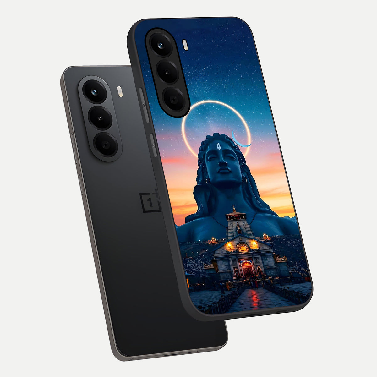  Eternal Shiva Aura phone case For OnePlus Nord CE 6 Lite showing premium glass back cover with detailed artwork