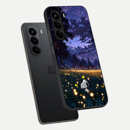  Firefly Meadow Magic phone case For OnePlus Nord CE 6 Lite showing premium glass back cover with detailed artwork