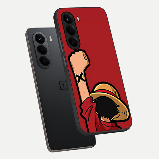  Luffy X Spirit phone case For OnePlus Nord CE 6 Lite showing premium glass back cover with detailed artwork