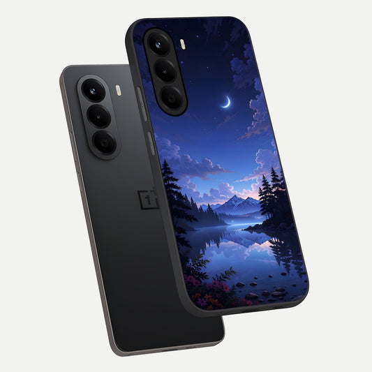  Midnight Lake Peace phone case For OnePlus Nord CE 6 Lite showing premium glass back cover with detailed artwork