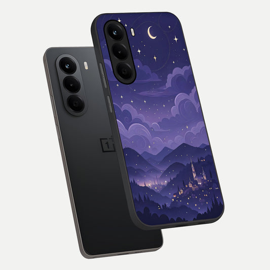  Minimal Night View phone case For OnePlus Nord CE 6 Lite showing premium glass back cover with detailed artwork