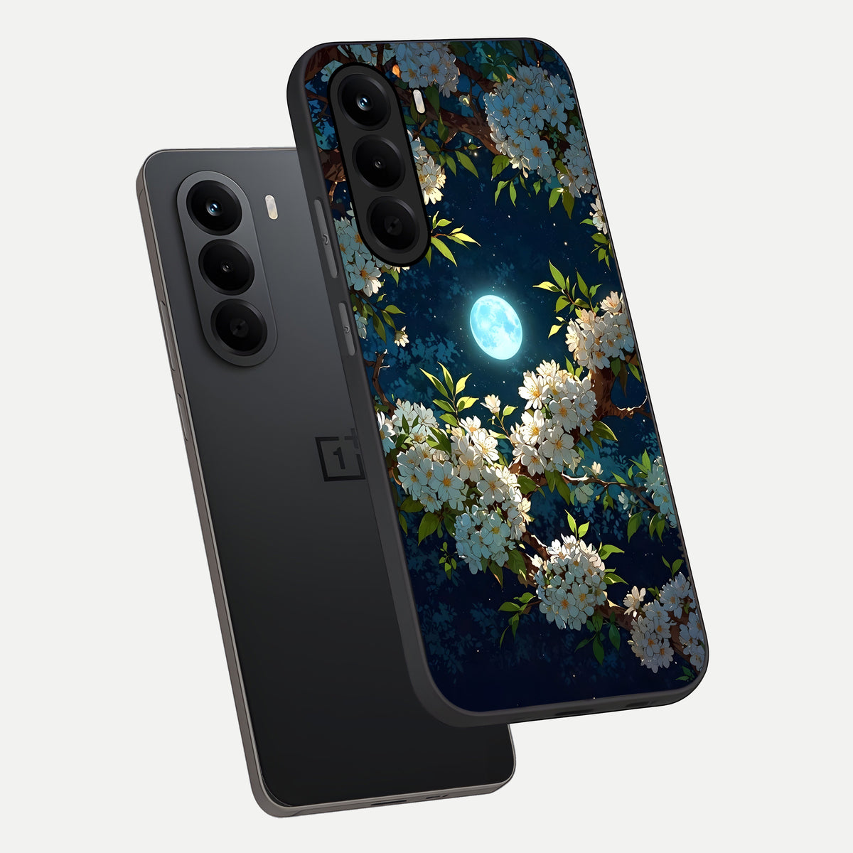  Moonlit Blossom Dream phone case For OnePlus Nord CE 6 Lite showing premium glass back cover with detailed artwork