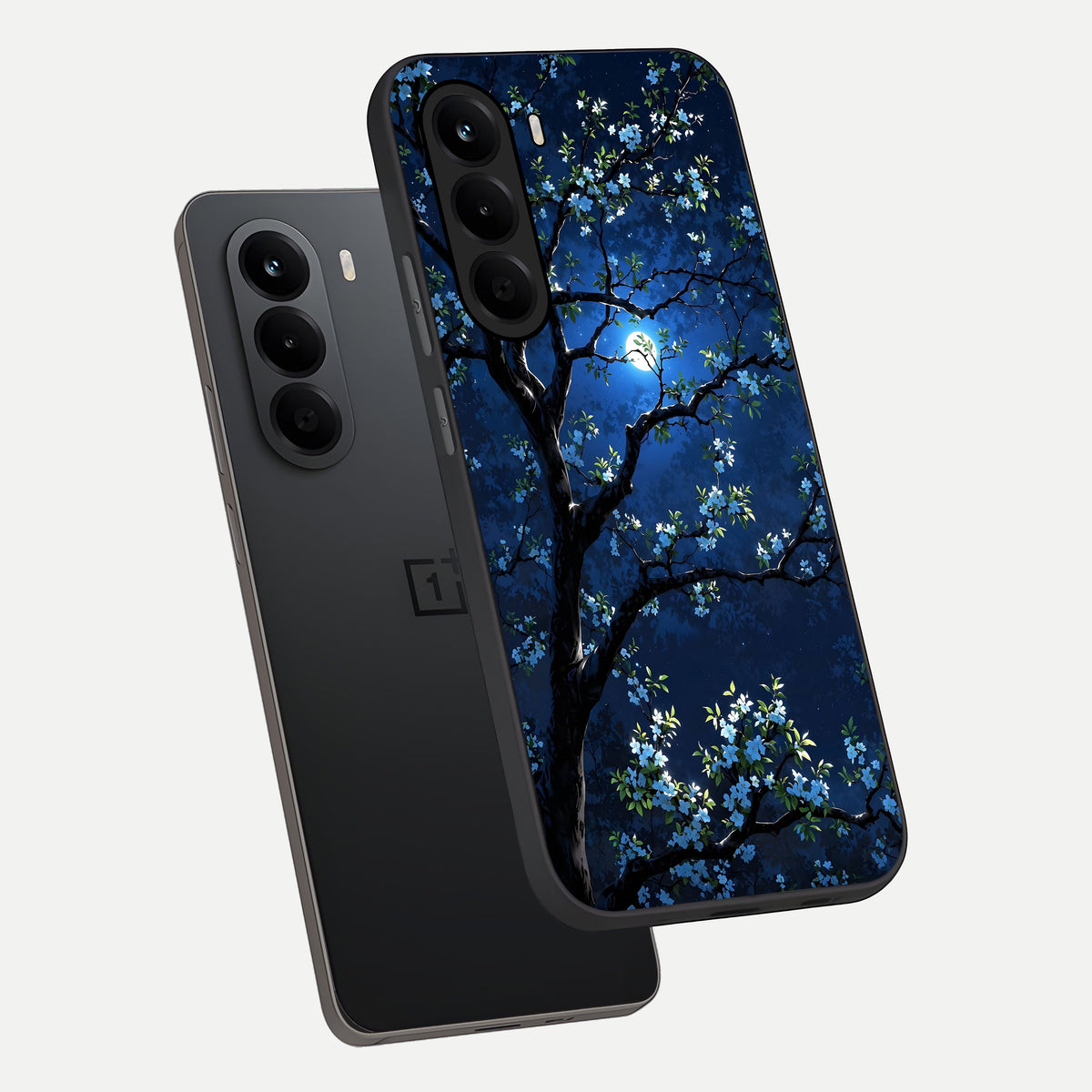  Mystic Floral Night phone case For OnePlus Nord CE 6 Lite showing premium glass back cover with detailed artwork