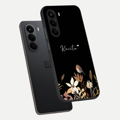 Quiet Garden Tune Custom Name phone case For OnePlus Nord CE 6 Lite showing premium glass back cover with detailed artwork
