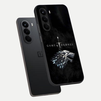  Throne Wolf Legacy phone case For OnePlus Nord CE 6 Lite showing premium glass back cover with detailed artwork