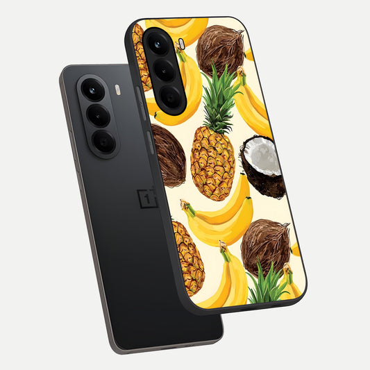  Tropical Fruit Mood phone case For OnePlus Nord CE 6 Lite showing premium glass back cover with detailed artwork