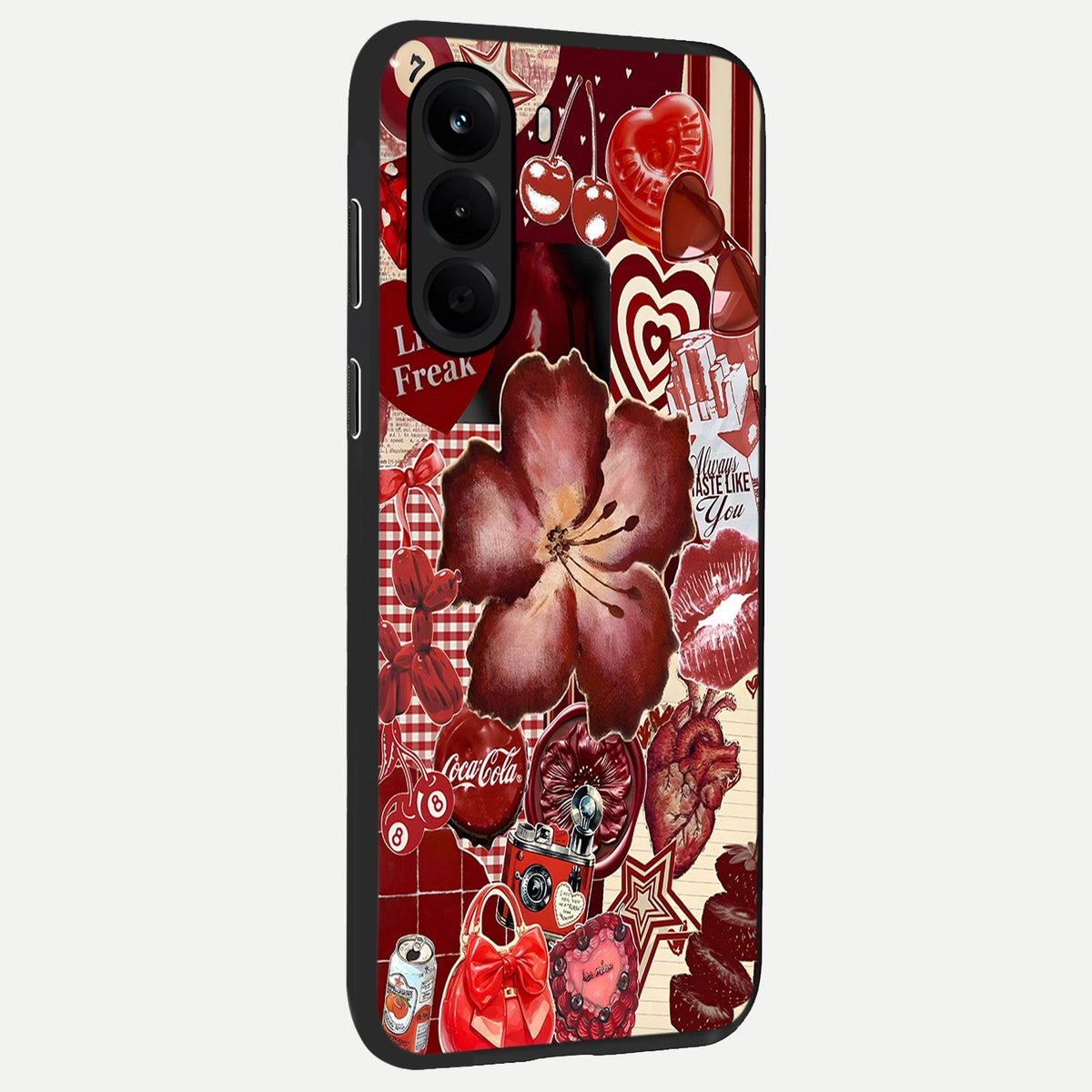  Aesthetic Little Freak back cover For OnePlus Nord CE 6 Lite slim fit glass case with vibrant aesthetic design