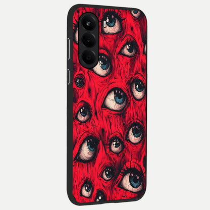 Crimson Watch Eyes back cover For OnePlus Nord CE 6 Lite slim fit glass case with vibrant aesthetic design