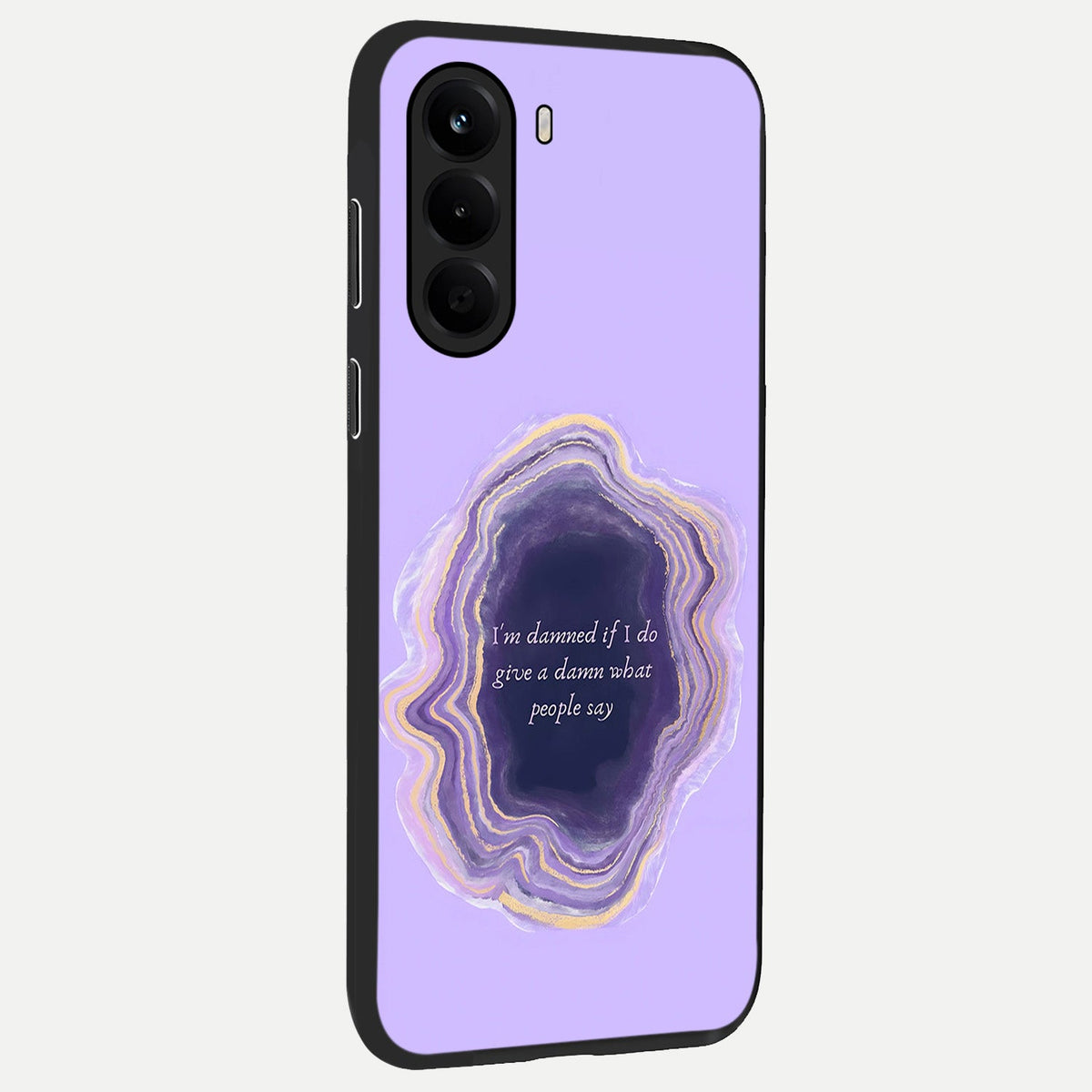  Damned People Quote back cover For OnePlus Nord CE 6 Lite slim fit glass case with vibrant aesthetic design