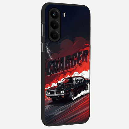  Dark Charger Fury back cover For OnePlus Nord CE 6 Lite slim fit glass case with vibrant aesthetic design