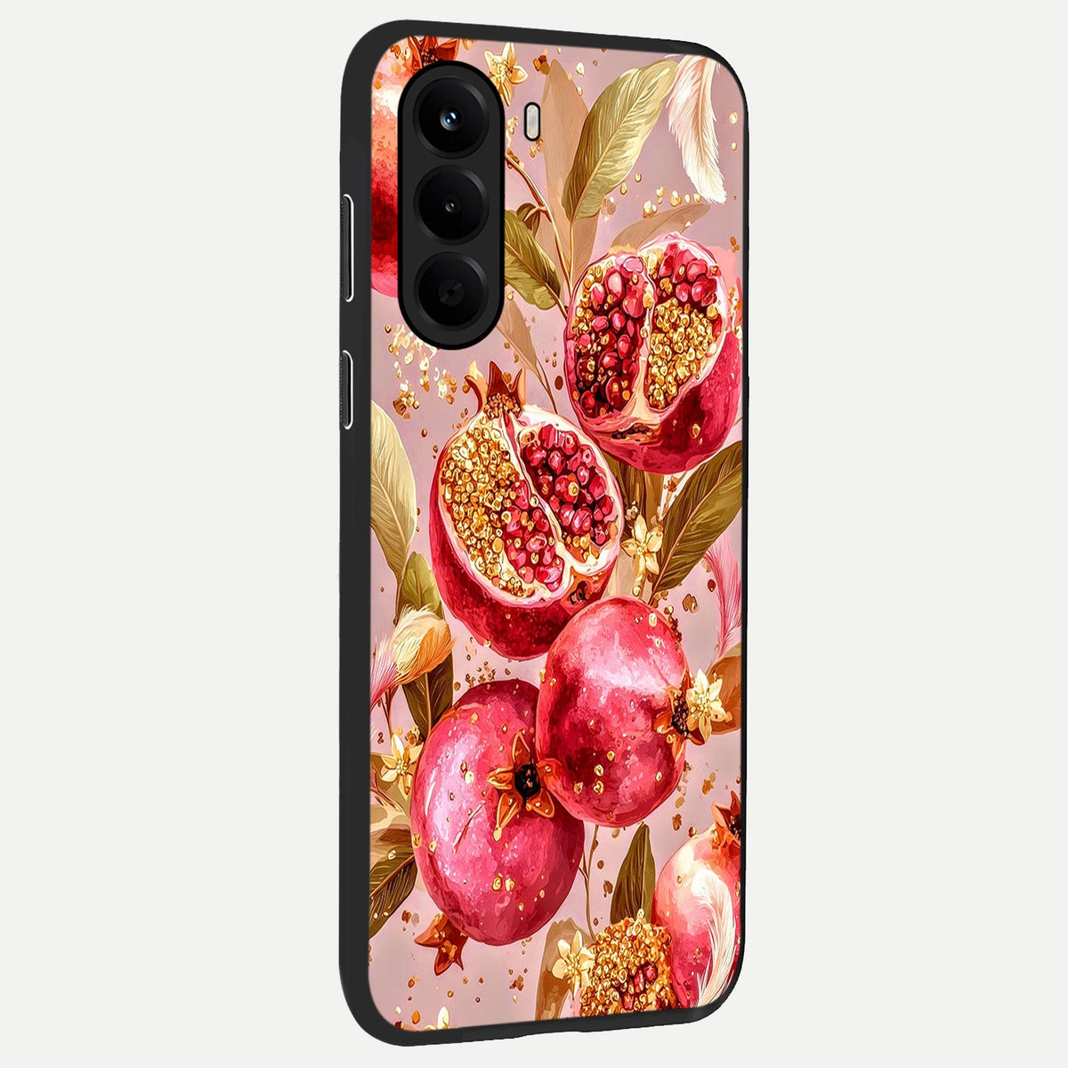  Golden Bloom Glow back cover For OnePlus Nord CE 6 Lite slim fit glass case with vibrant aesthetic design